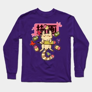 artist cat Long Sleeve T-Shirt